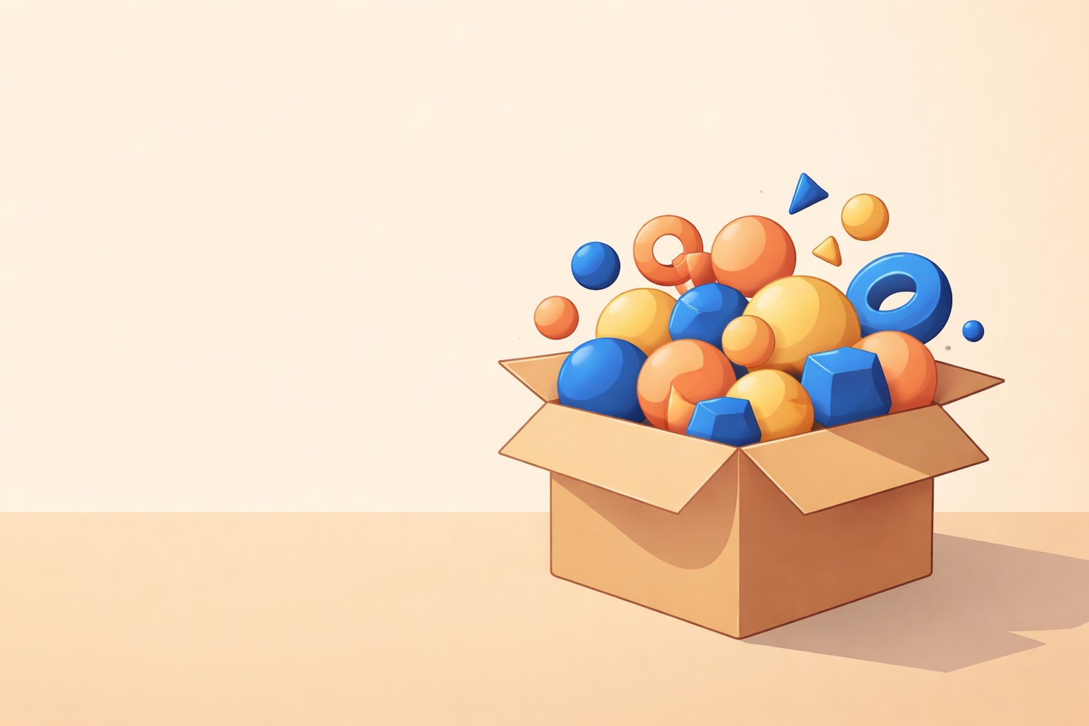 If you were given a box of random items, what would you do first? - Question Image