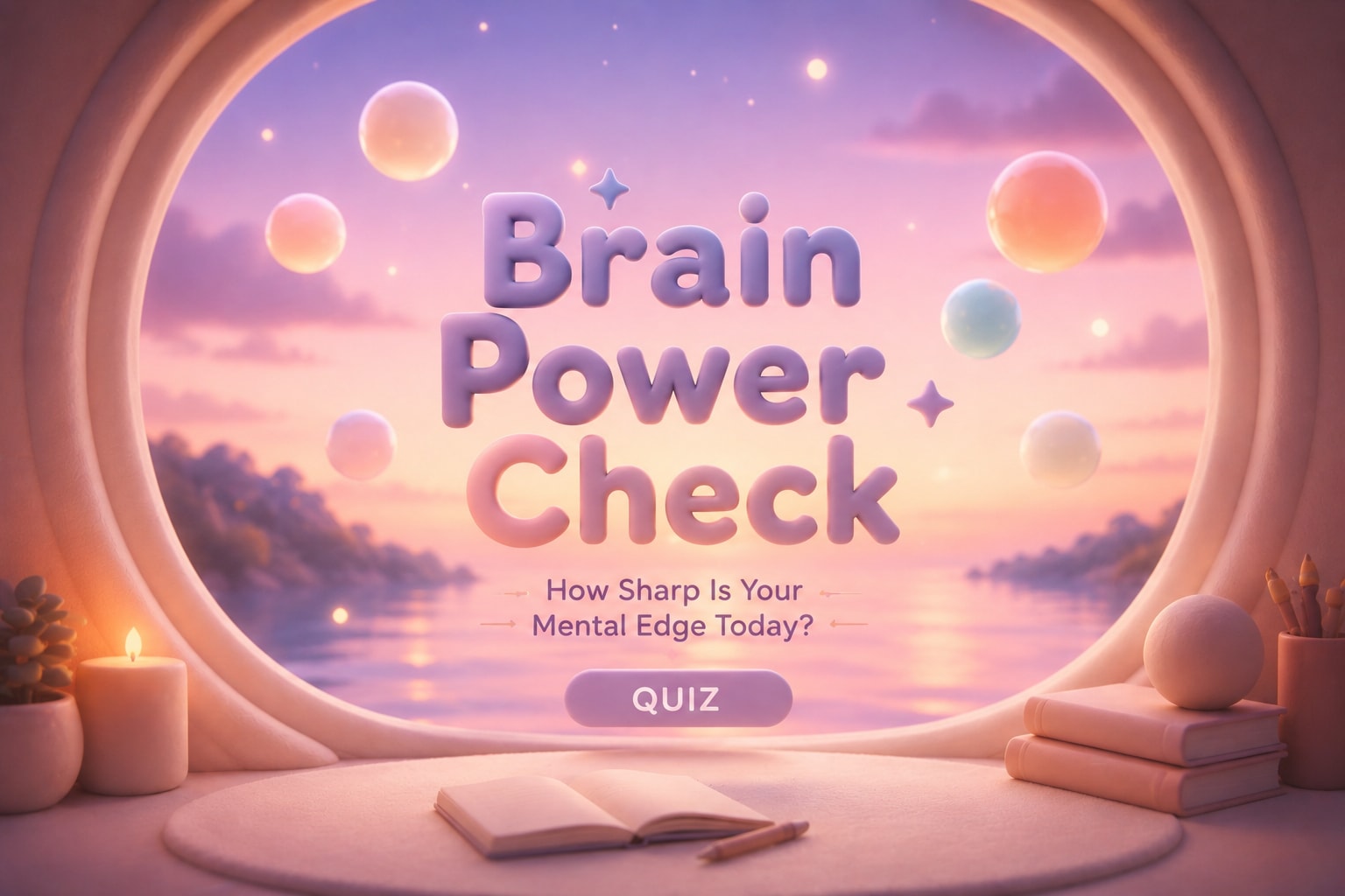 Brain Power Check: How Sharp Is Your Mental Edge Today? - Personality Tests Quiz Cover