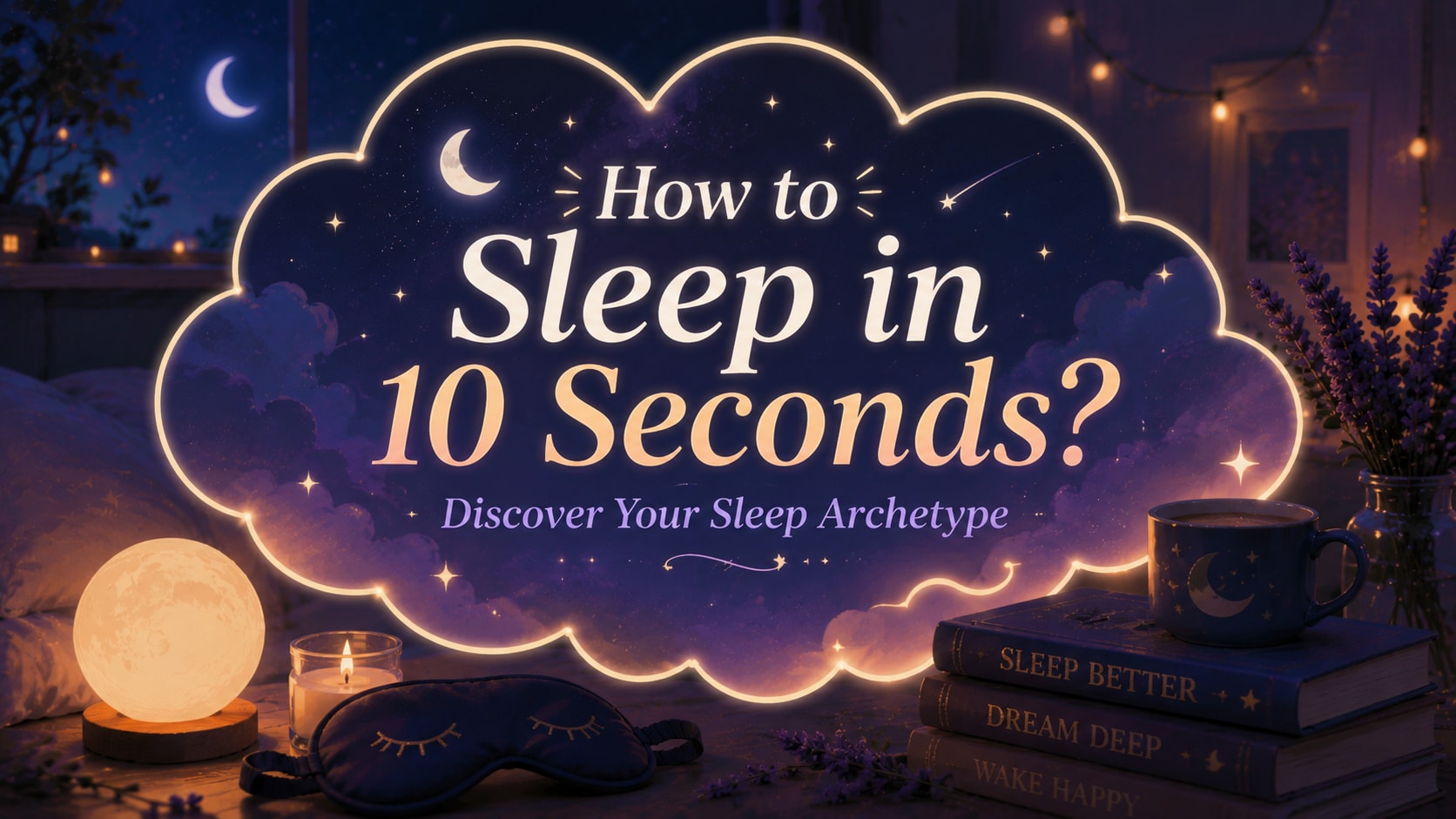 How to Sleep in 10 Seconds? Discover Your Sleep Archetype - Personality Tests Quiz Cover