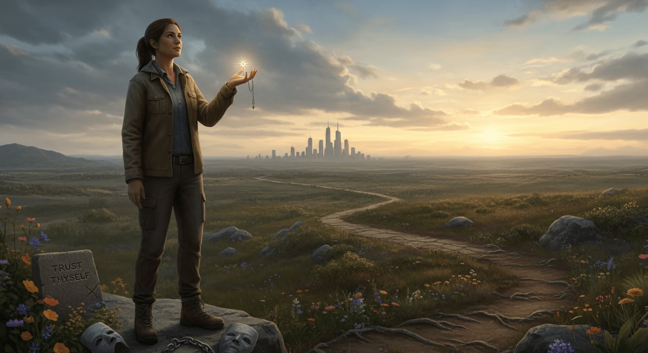 What is the primary focus of Ralph Waldo Emerson's seminal essay 'Self-Reliance' regarding individual conduct and belief? - Question Image