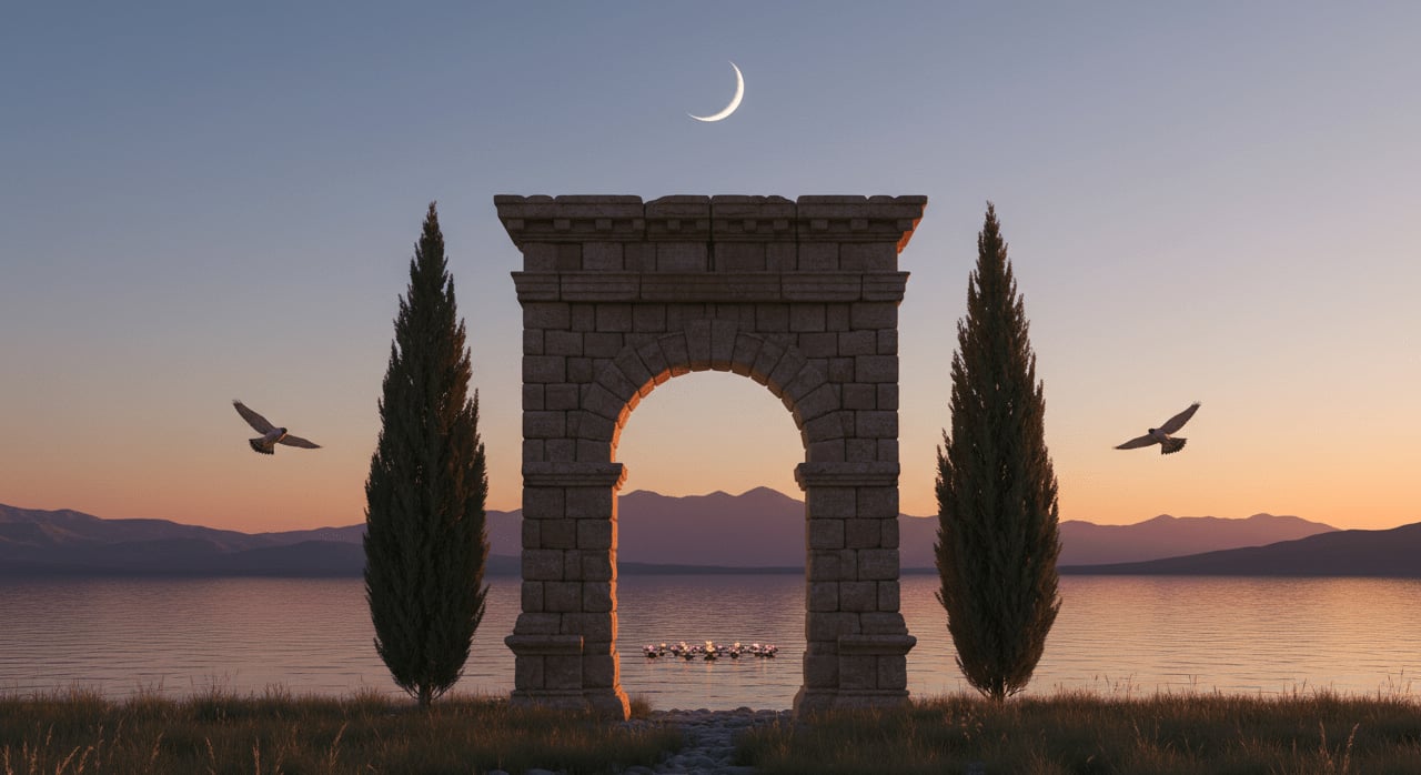 What fundamental artistic principle describes the harmonious arrangement of elements within a composition? - Question Image