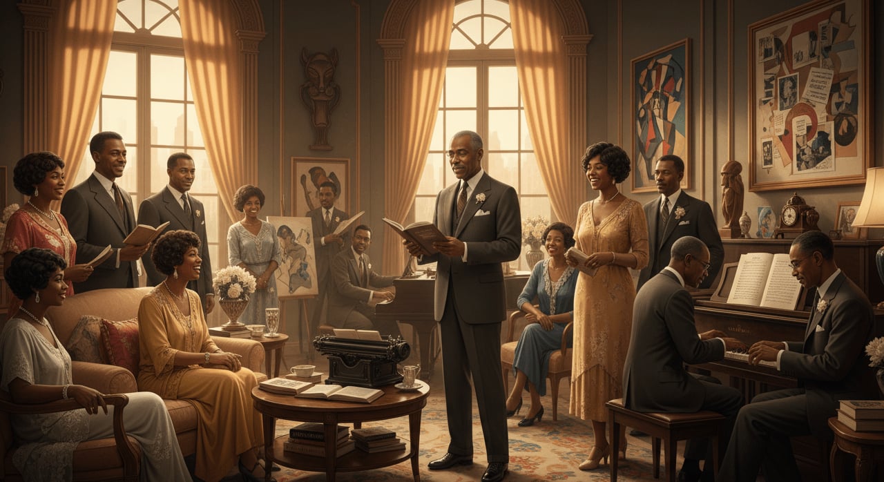 Which prominent Harlem Renaissance figure authored the influential anthology 'The New Negro: An Interpretation' in 1925? - Question Image