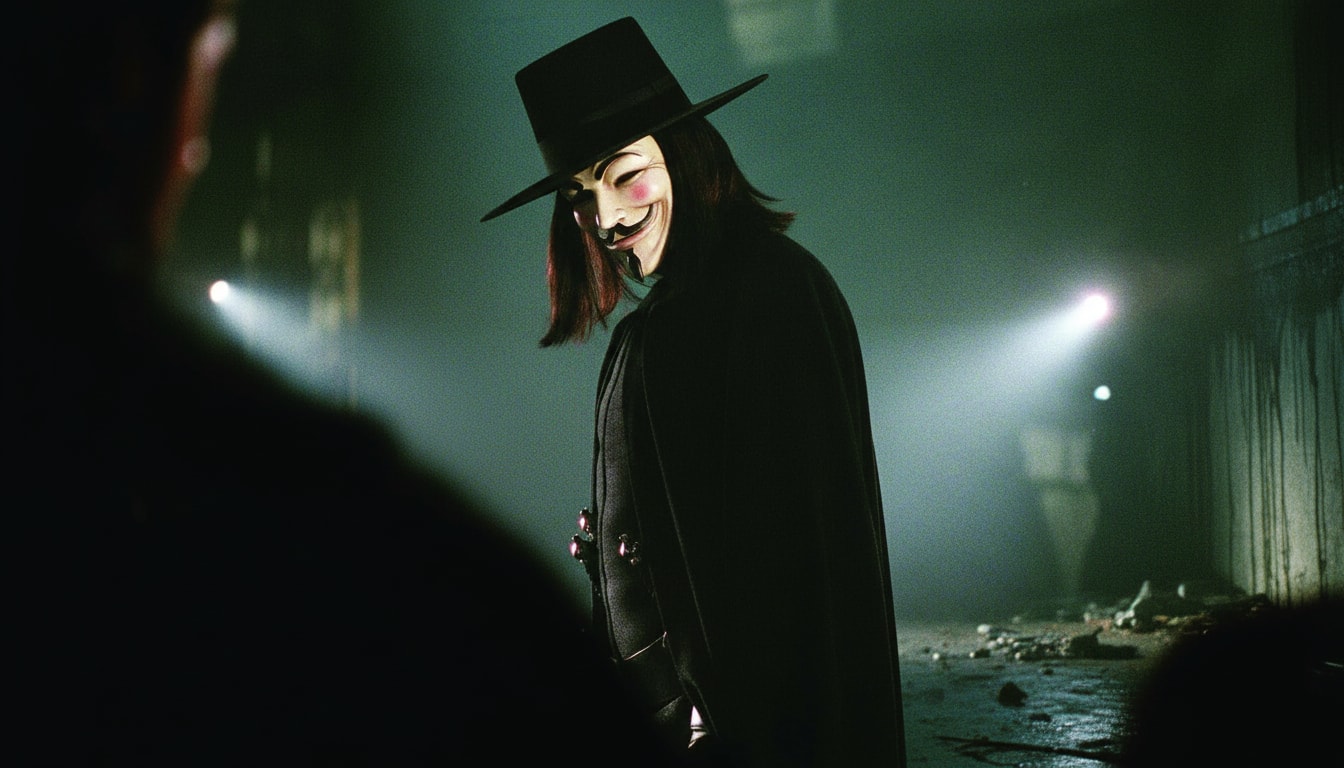 Which dystopian action film features Natalie Portman as a young revolutionary determined to topple a fascist regime? - Question Image