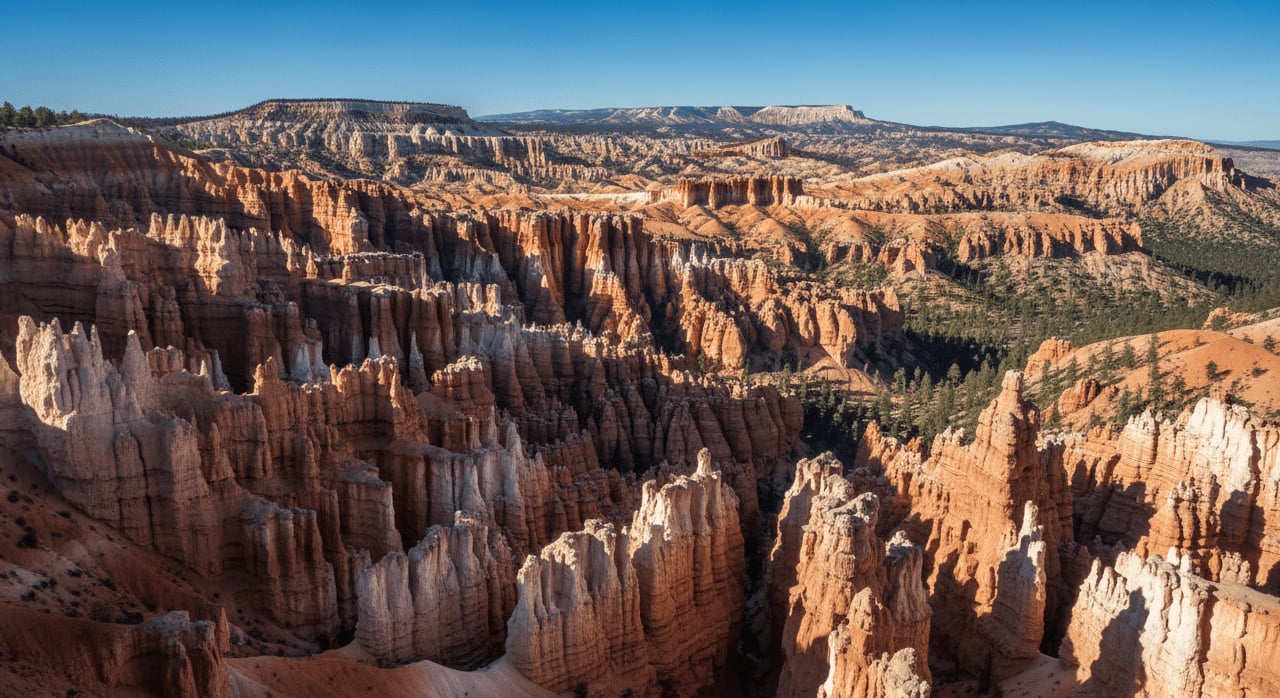 What geological process is primarily responsible for the formation of the unique hoodoos found in Bryce Canyon National Park? - Question Image