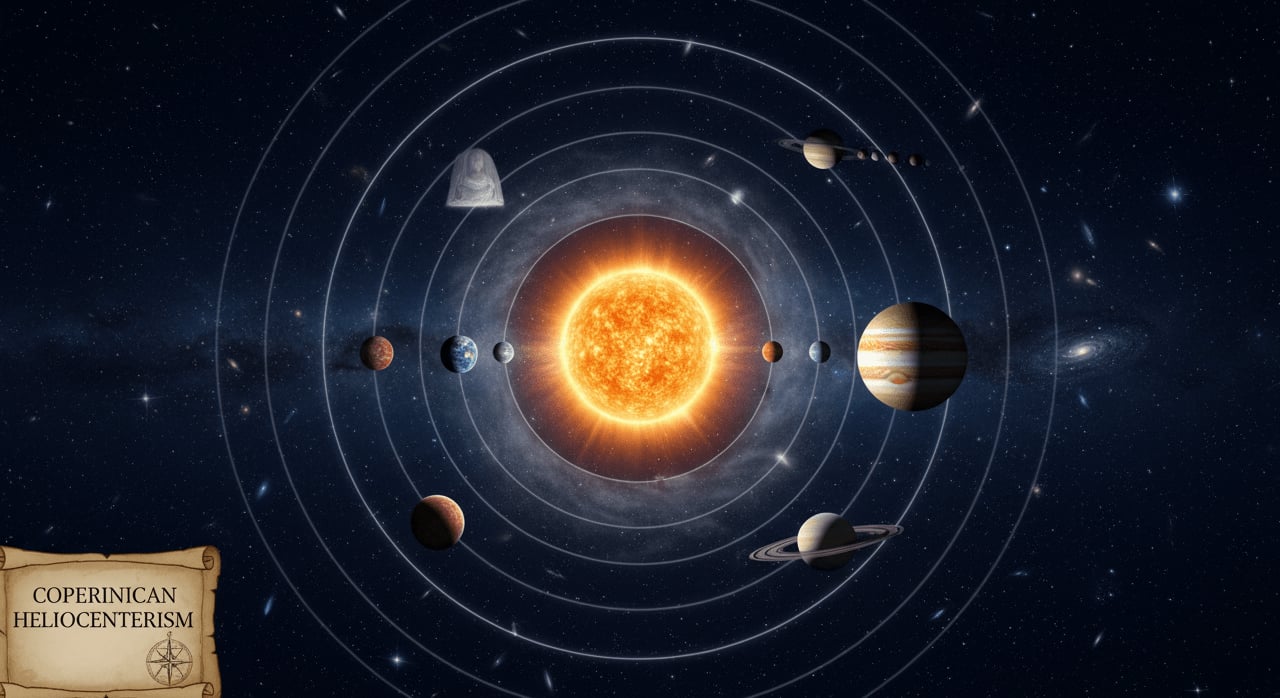 What fundamental geometric shape did Copernicus assume for planetary orbits before Kepler's discoveries? - Question Image
