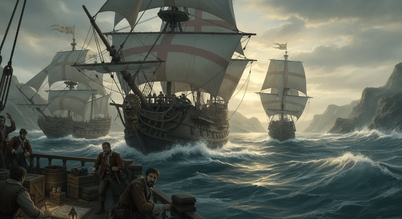 What was the primary motive for the initial English voyages to North America before formal colonization began? - Question Image