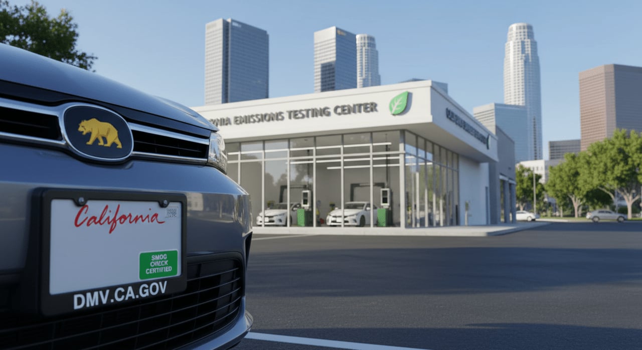 What is the primary purpose of California's Smog Check program for vehicle emissions? - Question Image