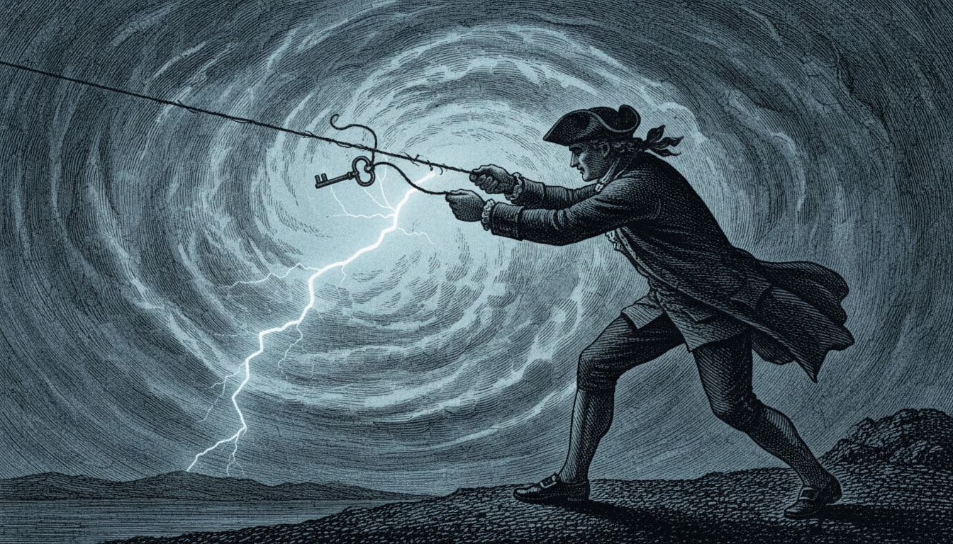 Which Founding Father proved lightning is electricity by flying a kite in a storm? - Question Image