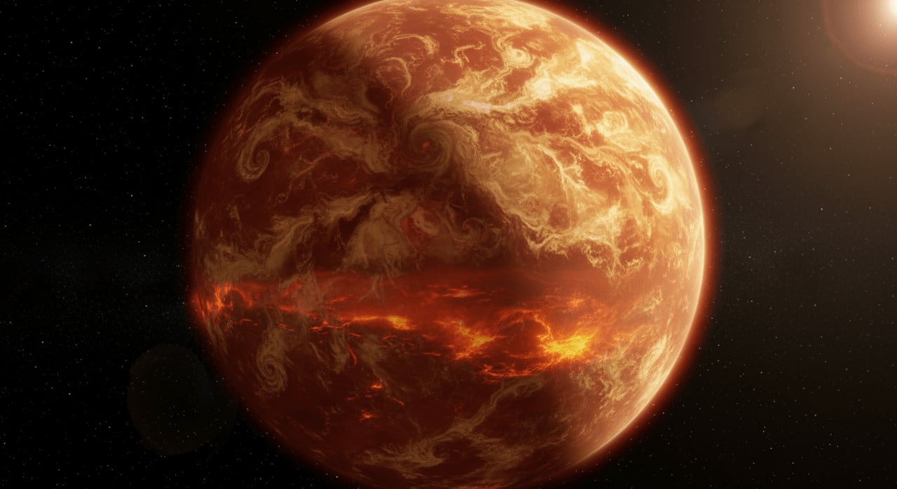 Which inner planet is known for its extremely dense atmosphere composed primarily of carbon dioxide, creating a runaway greenhouse effect? - Question Image