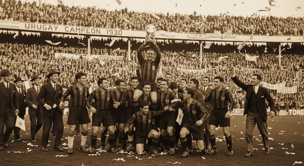 Which country famously won the first ever FIFA World Cup tournament held in 1930? - Question Image