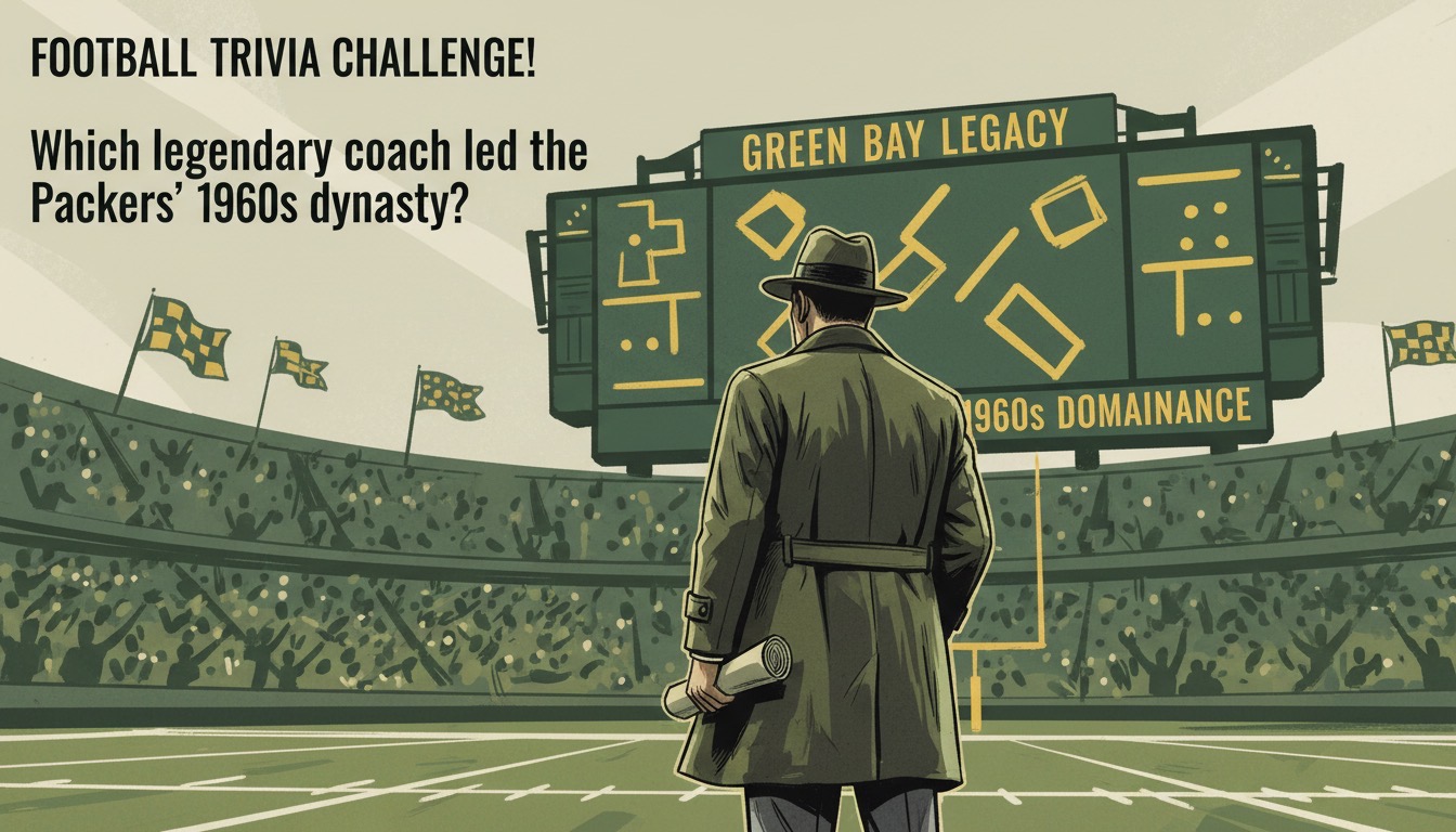 Which legendary coach is most associated with the Green Bay Packers' dominant dynasty of the 1960s? - Question Image