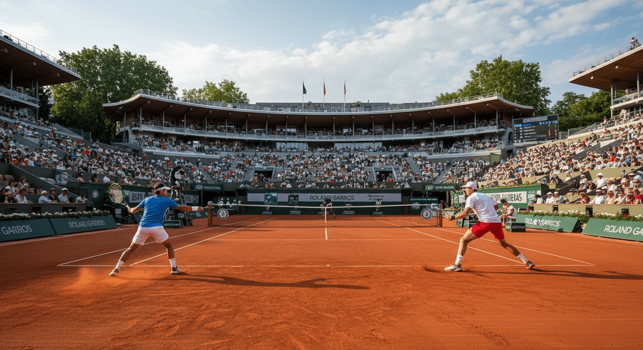Which Grand Slam event is traditionally played on red clay courts? - Question Image