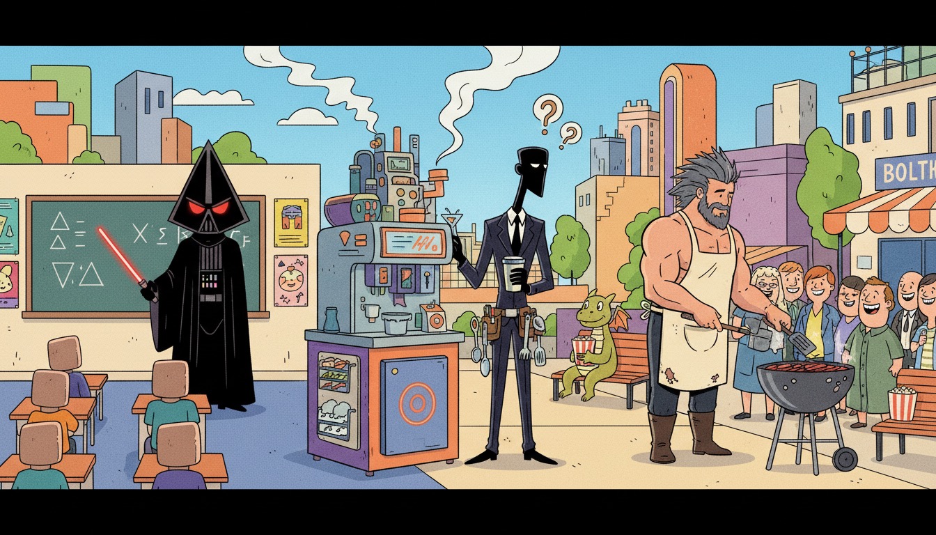 Famous Movie Characters in Unlikely Situations - Film & TV Quiz Cover