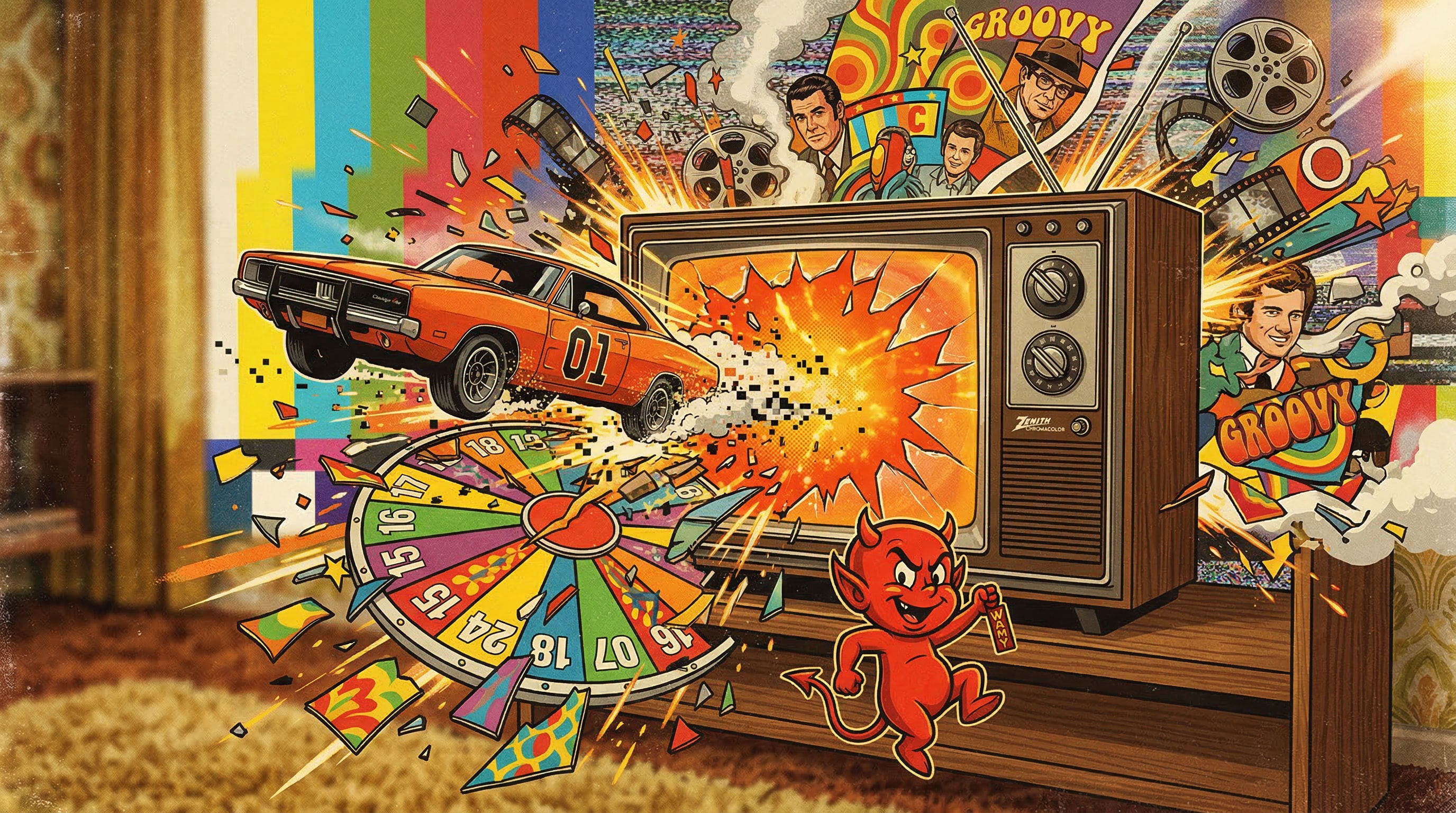 Prime Time Power: A 1970s Sitcom & Game Show Trivia Test - Film & TV Quiz Cover