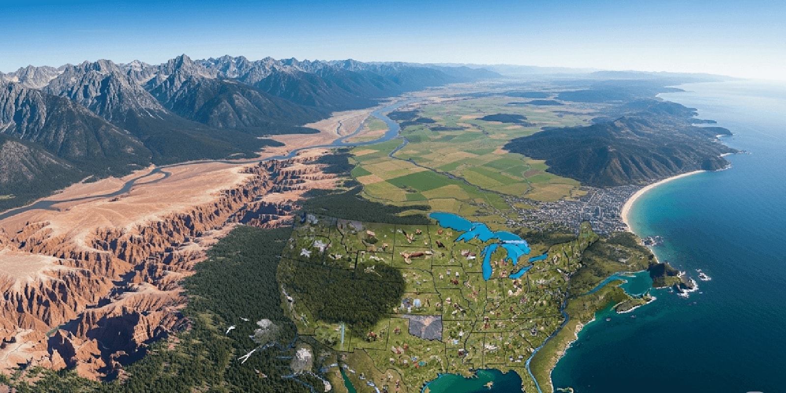 Beyond Borders: A Deep Dive into the 50 US States - Geography Quiz Cover