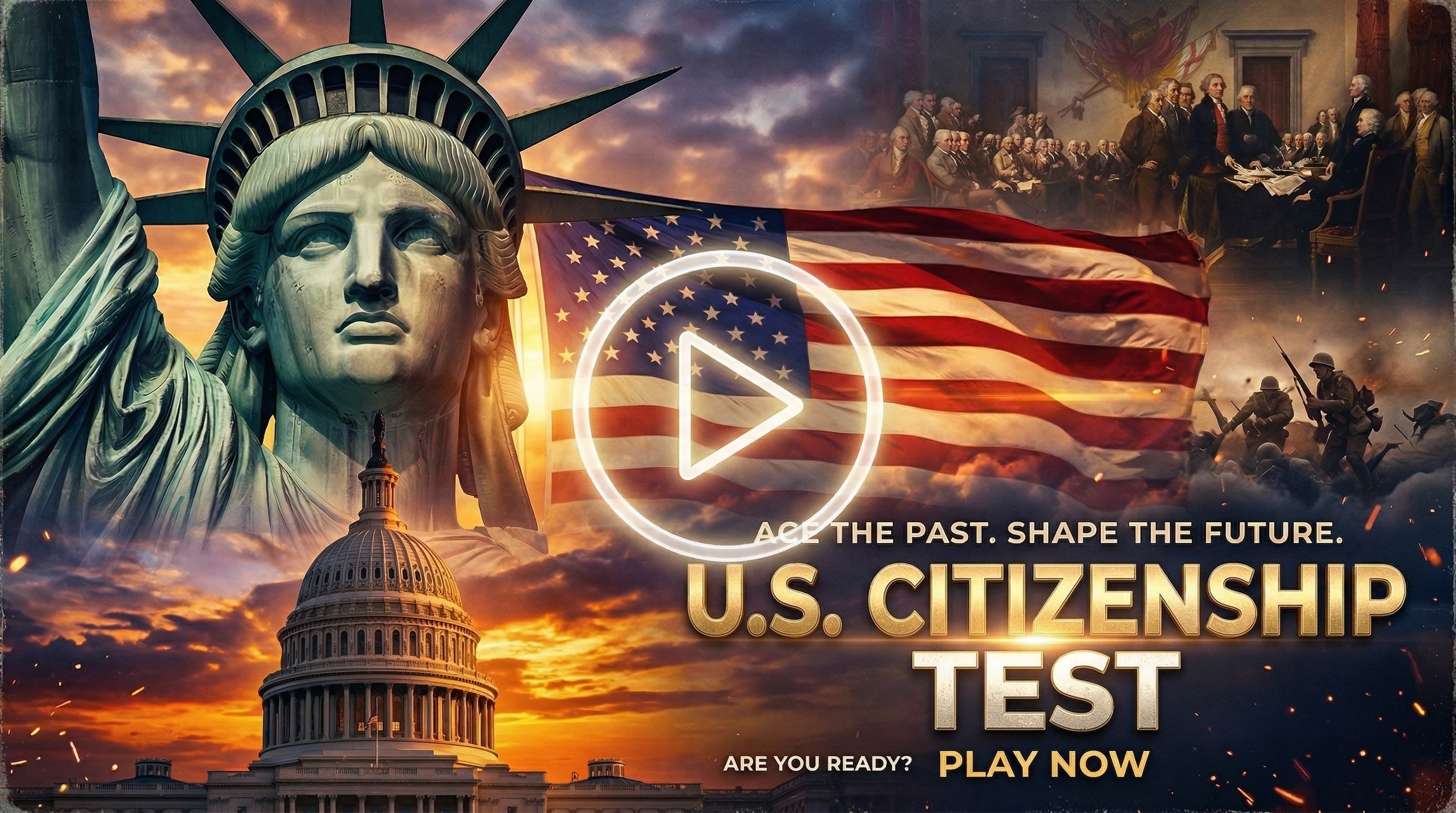 U.S. Citizenship Test: Could You Pass? - History & Culture Quiz Cover