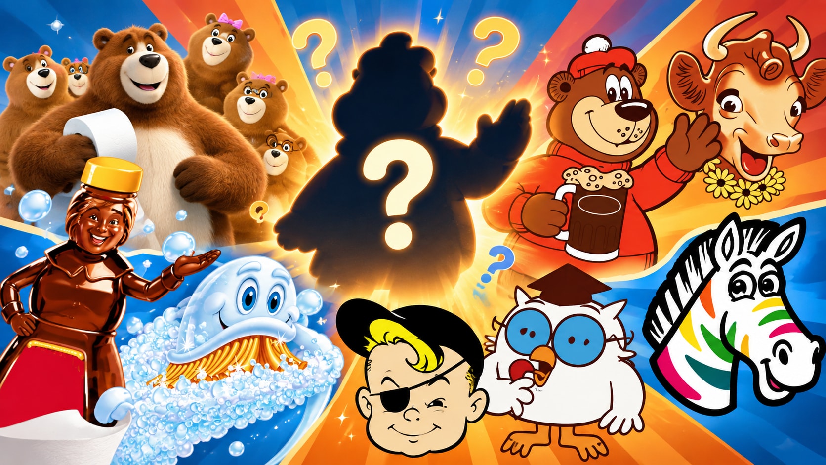 Can You Name the Brand from Just Its Mascot? - History & Culture Quiz Cover
