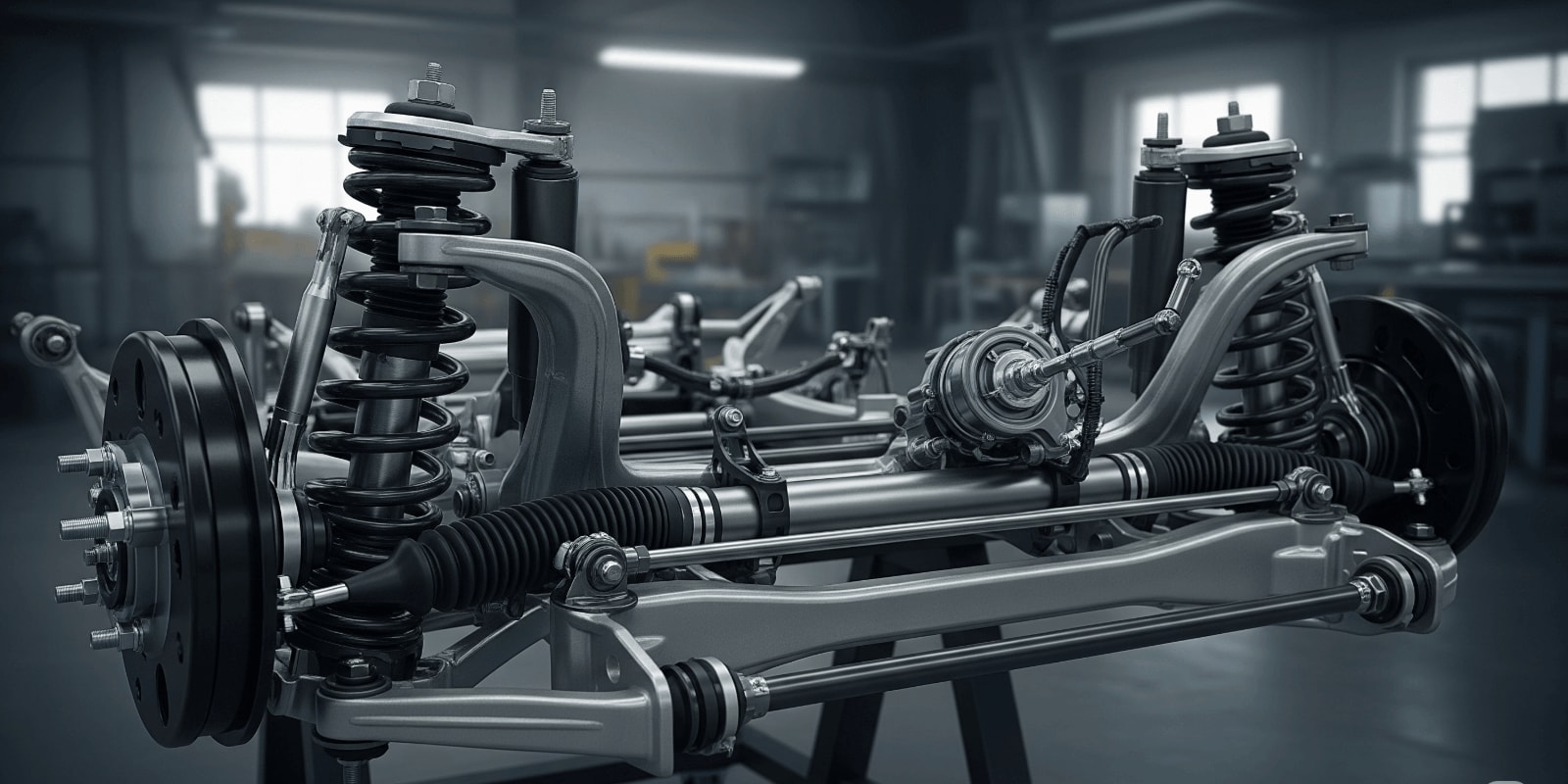 Beyond the Basics: A Deep Dive into Vehicle Suspension & Steering Systems - Motors & Machines Quiz Cover