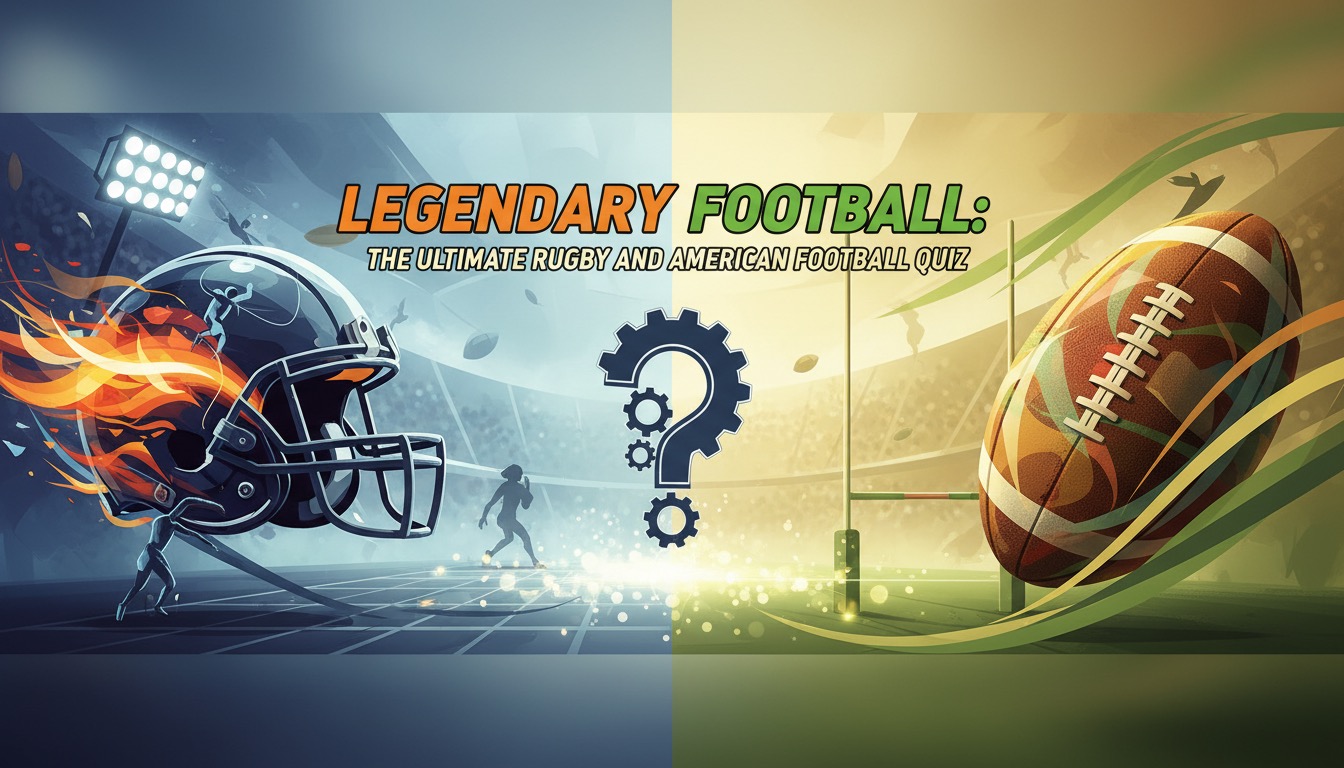 Legendary Football: The Ultimate Rugby and American Football Quiz - Sports Quiz Cover Image